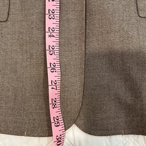 Jones New York Blazer Light Brown Stretch Easy Care Tan Size 14 - Picture 8 of 9